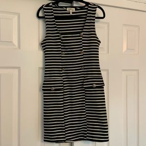Black and White Striped Dress